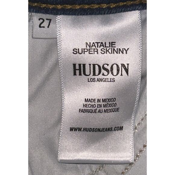 Hudson Natalie Super Skinny Mid-Rise Jeans Women's 27X27 - Picture 7 of 8
